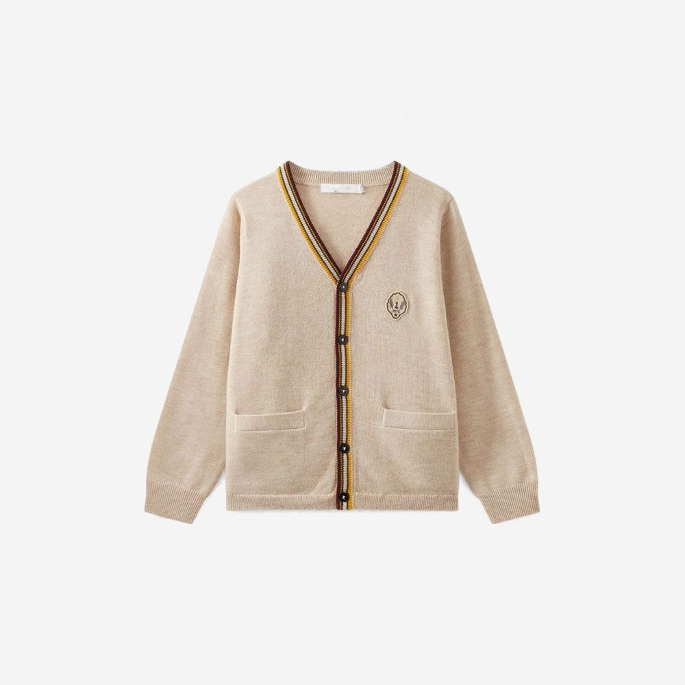 Patched Cardigan