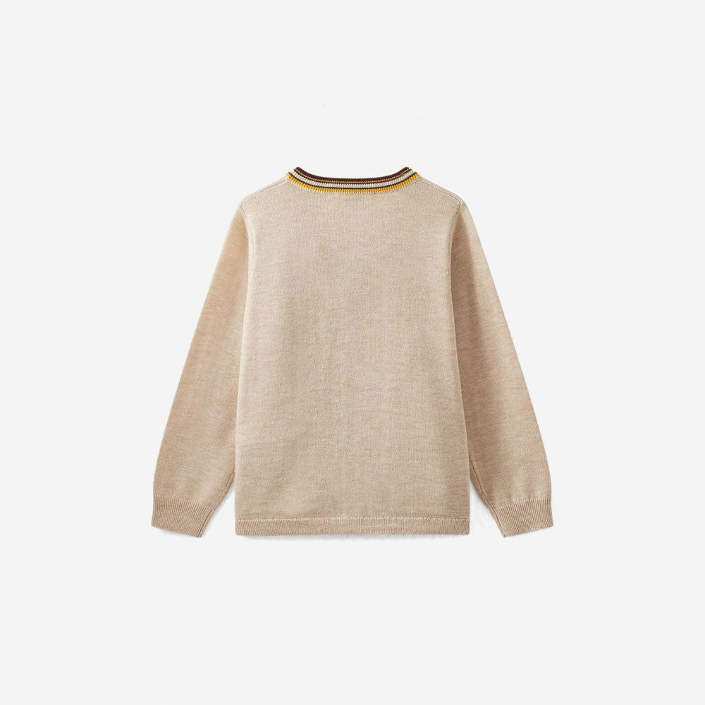 Patched Cardigan