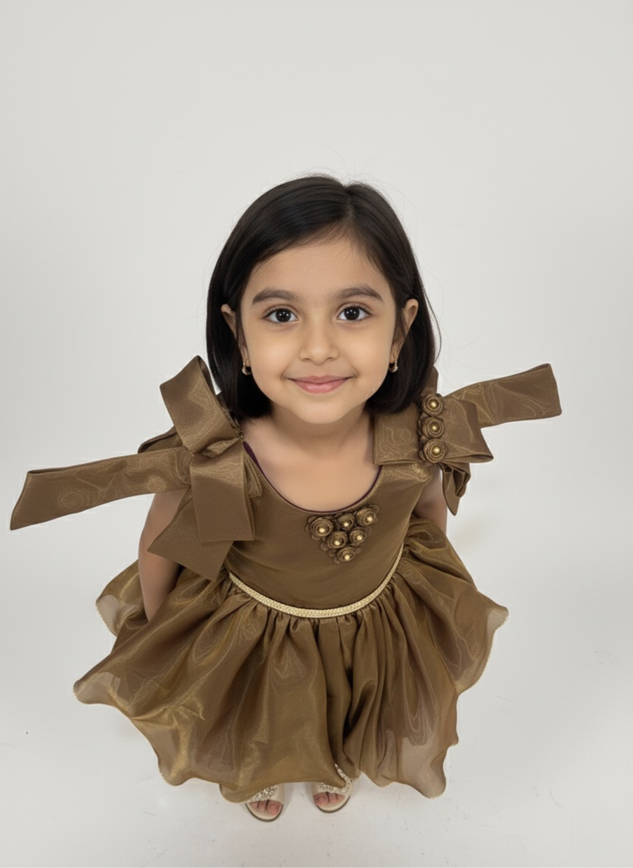 The Golden Radiance Bow Frock