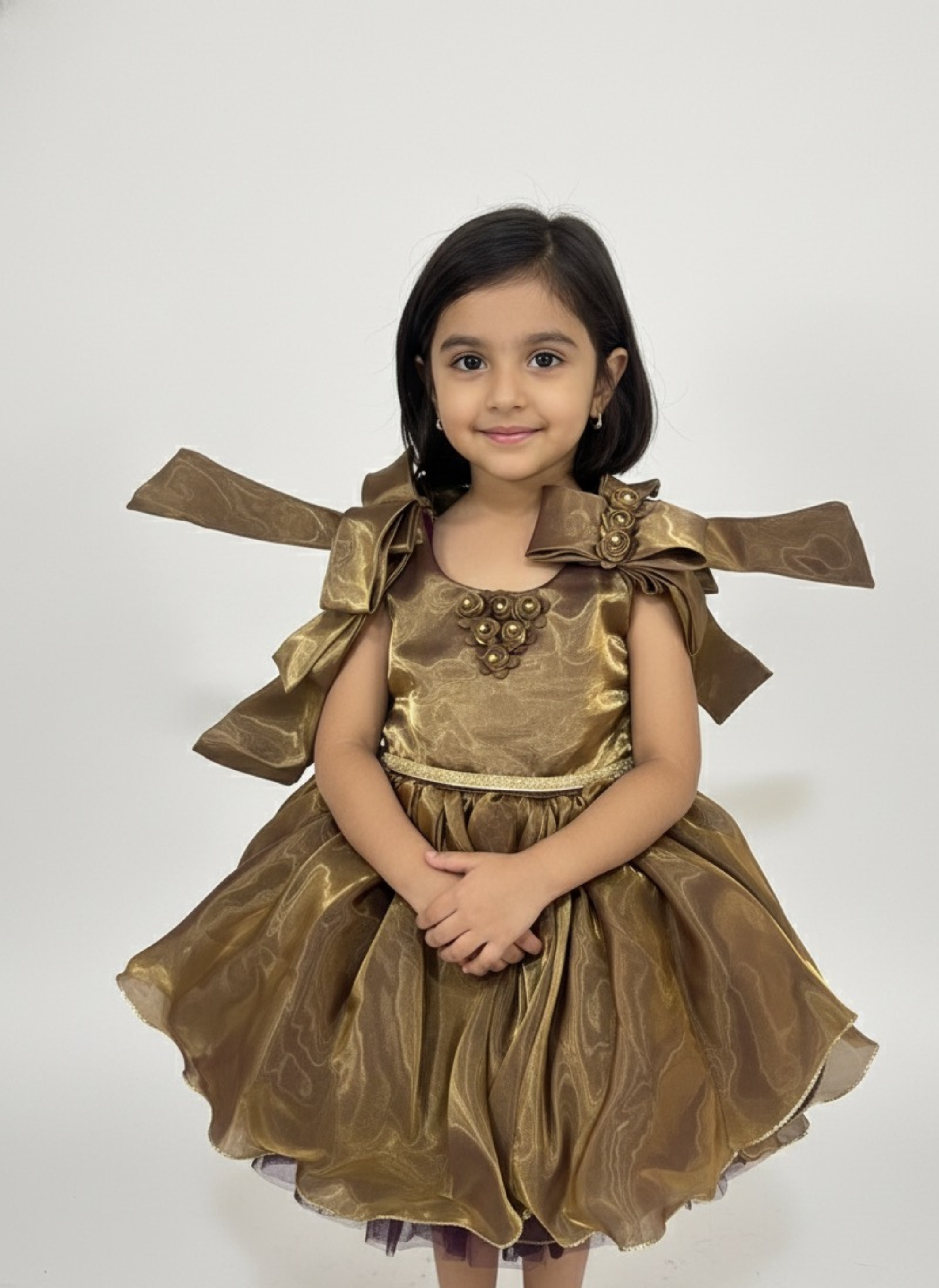 The Golden Radiance Bow Frock