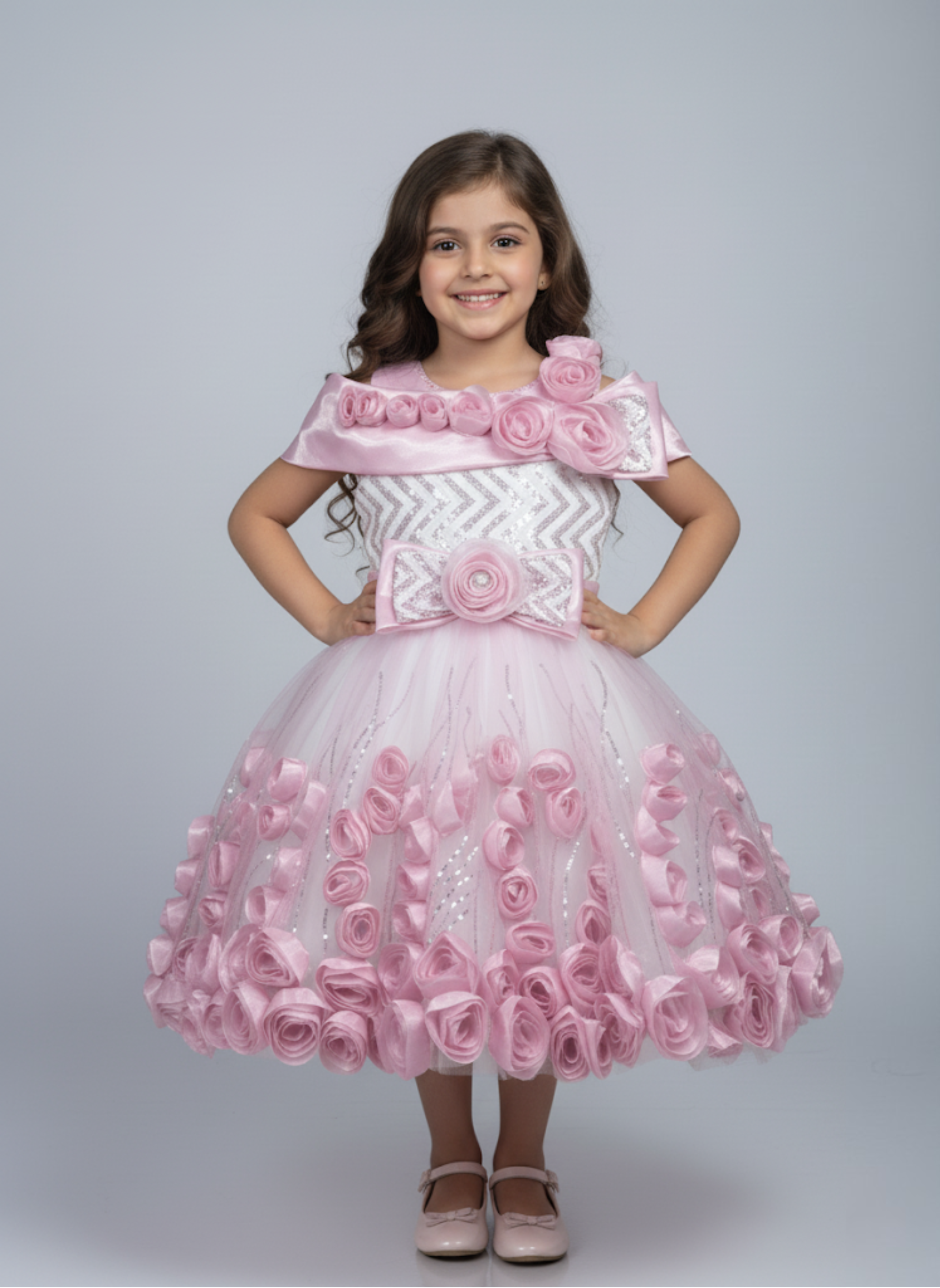 Rosette Radiance Sequin Frock