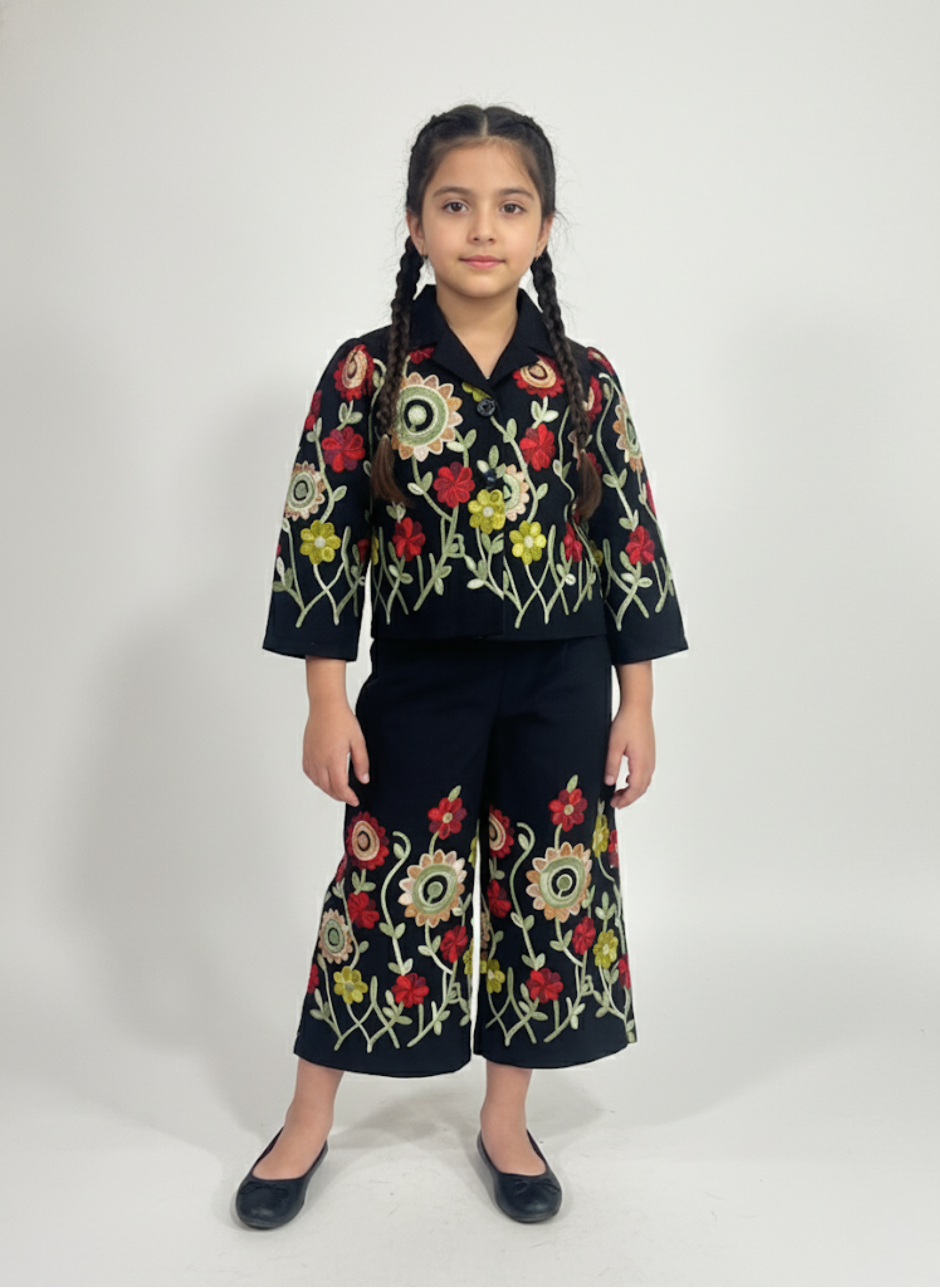 Autumn Garden Embroidered Suit