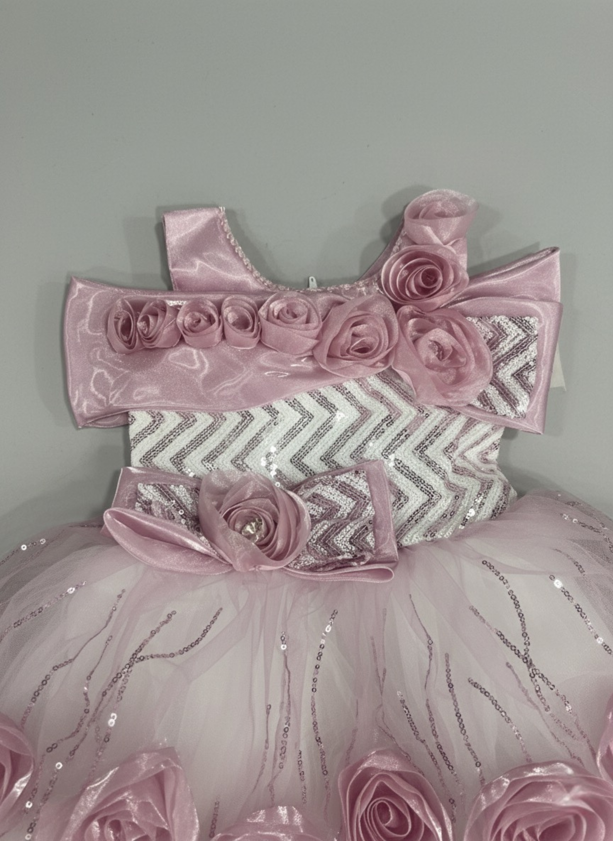 Rosette Radiance Sequin Frock