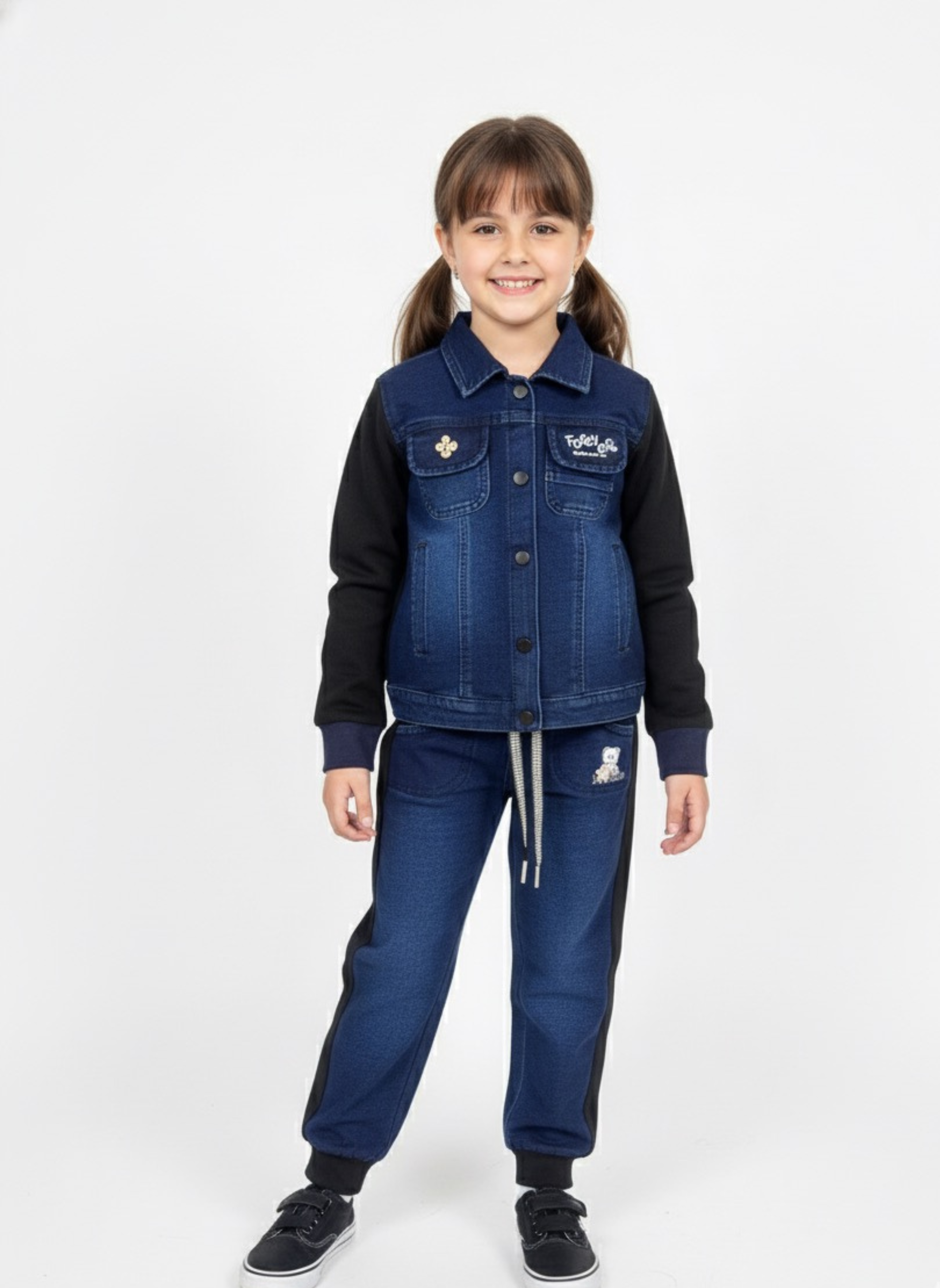 Urban Cool Denim Mix Co-ord Set